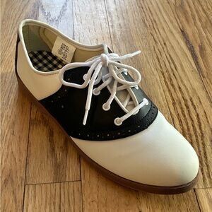 Predictions Black and White Saddle Shoes